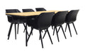 Hartman Sophie Studio Black|Bella 220x95 cm. - 7-delige tuinset