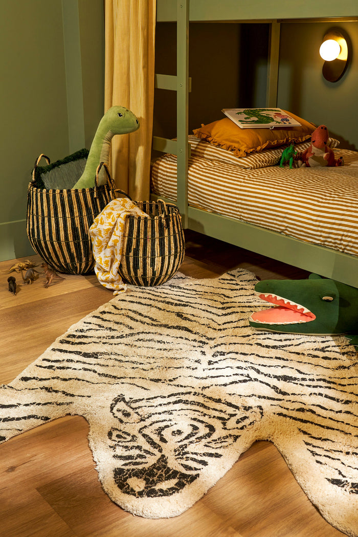 In The Mood Collection Kleed Zebra - L180 x B120 cm - Zwart, Wit