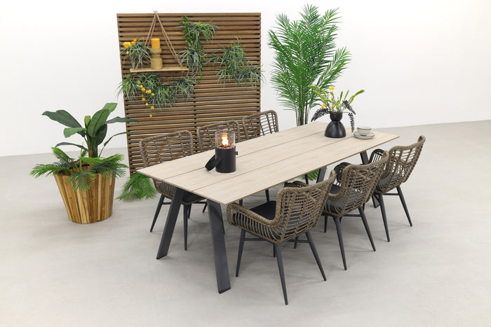 Jasmine natural|Garden Impressions Nevada 240x100 cm. tuinset