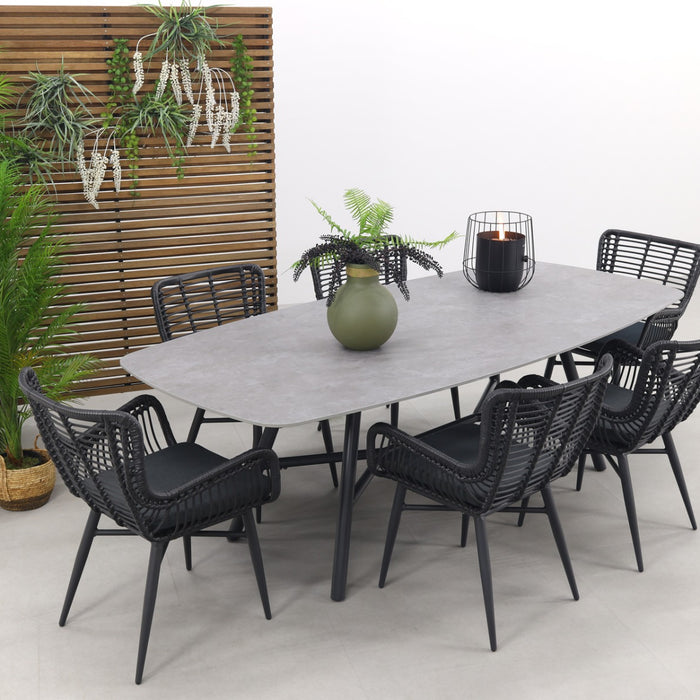 Hartman Jasmine|Benevento 240x110 cm. - Deens ovale tuinset