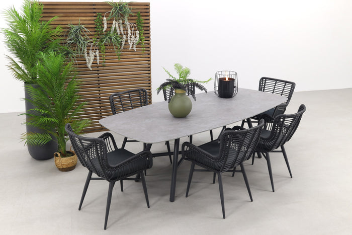 Hartman Jasmine|Benevento 240x110 cm. - Deens ovale tuinset