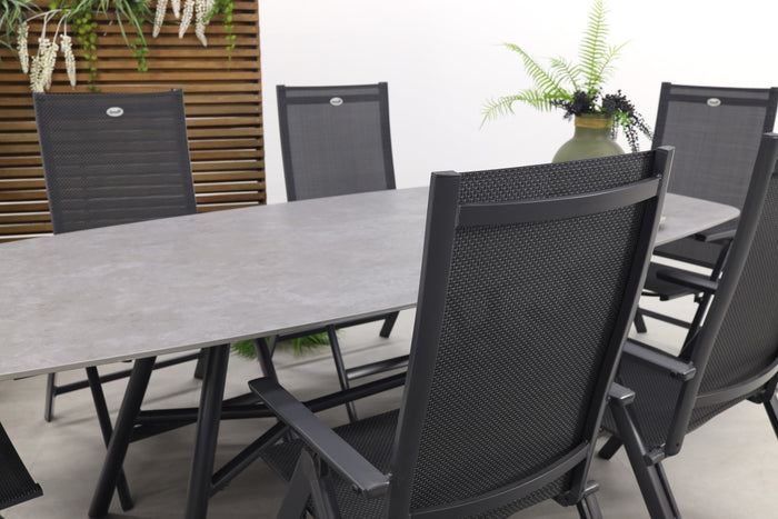 Hartman Napoli|Benevento 240x110 cm. - Deens ovale tuinset