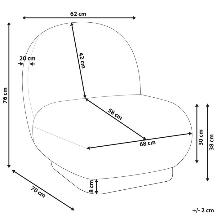 Beliani - LOVIISA - Fauteuil - Donkergroen - Polyester