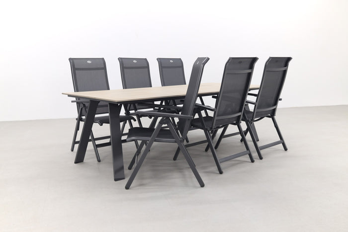 Hartman Milaan verstelbaar|Nevada 240x100 cm. tuinset