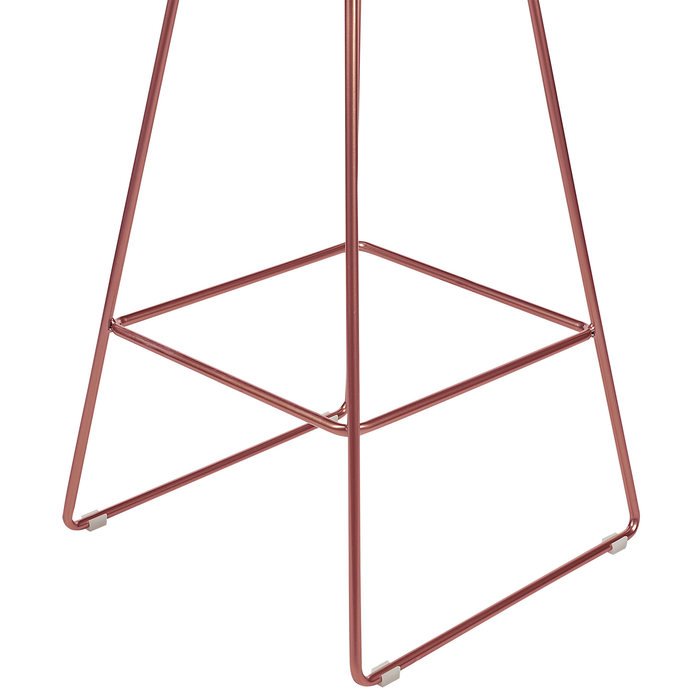 Beliani - BISBEE - Barkruk set van 2 - Rosegoud - Metaal