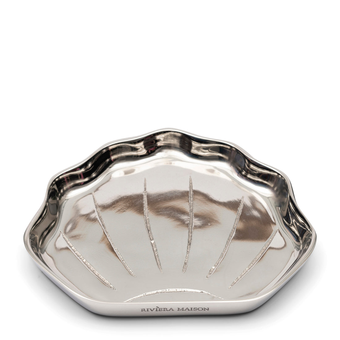 Riviera Maison Klein dieblad Zilver - RM Shiny Shell - Aluminium