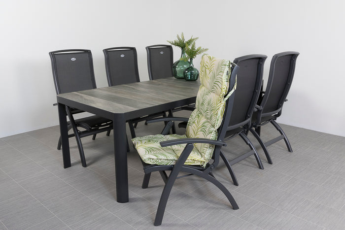 Hartman Da Vinci alu|Queens 220 cm. tuinset - 7-delig verstelbaar