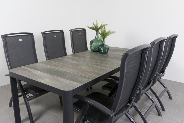 Hartman Da Vinci alu|Queens 220 cm. tuinset - 7-delig verstelbaar