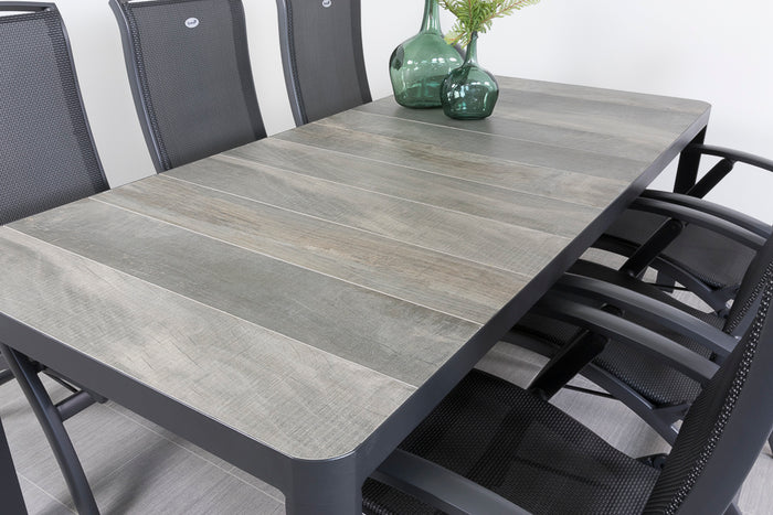 Hartman Da Vinci alu|Queens 220 cm. tuinset - 7-delig verstelbaar