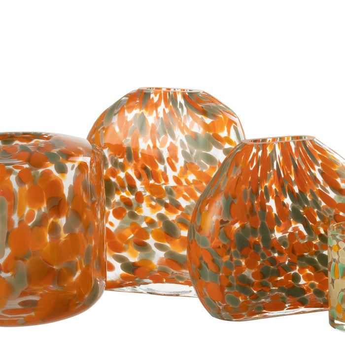 J-Line kaarshouder Thibault Afgerond - glas - groen