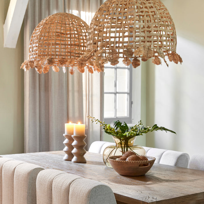 Riviera Maison Kandelaar Bruin - Totem - Mangohout (ØxH) 12.5x23