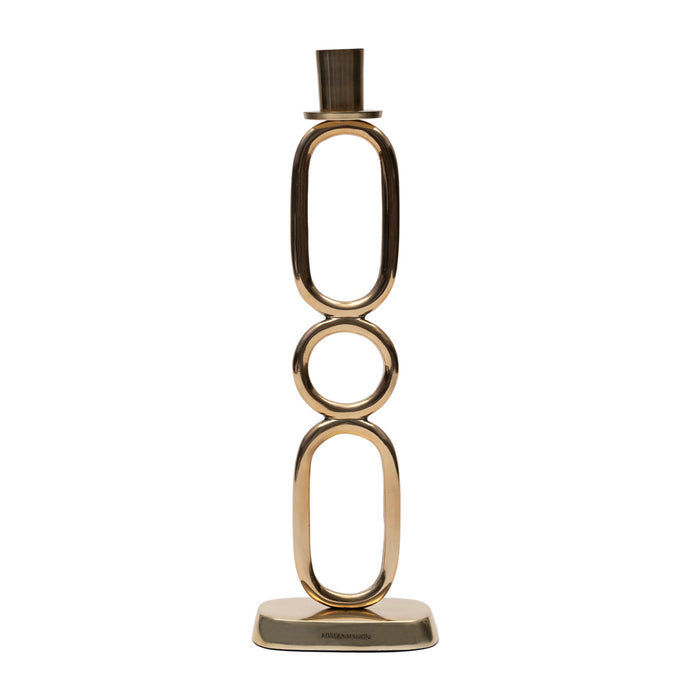 Riviera Maison Kaarsenstandaard Goud - Ainara - Aluminium, Hout