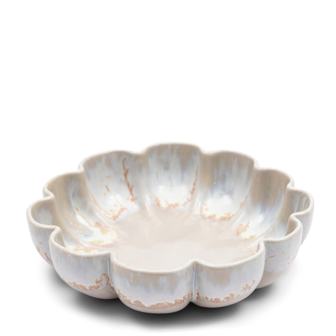 Riviera Maison Diepe ronde schaal Beige - Blossom - Aardewerk