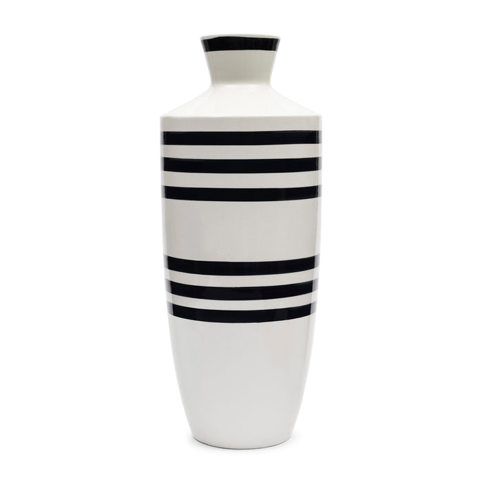 Riviera Maison Vaas Blauw|wit - Seaford - Aardewerk (ØxH) 23x53