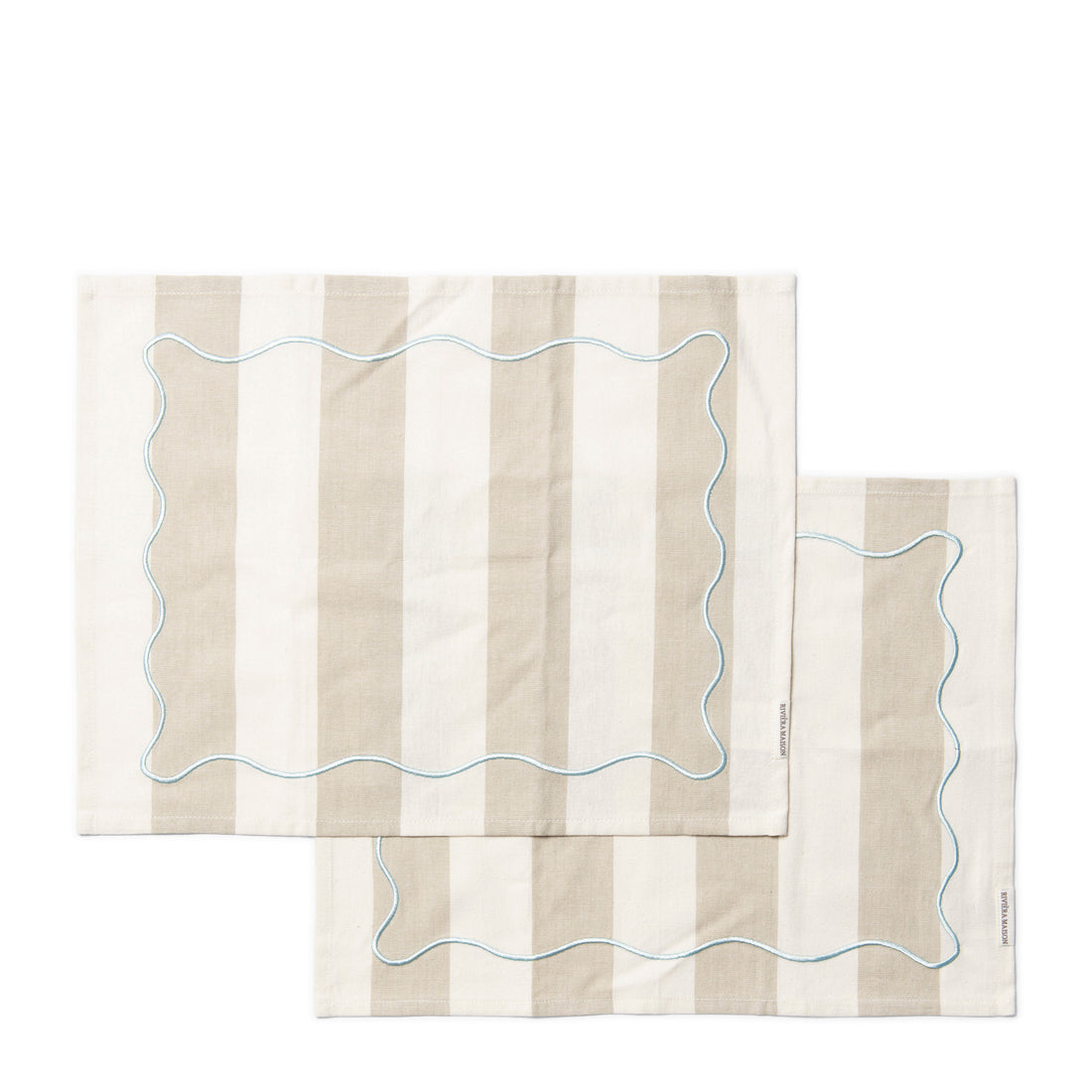 Riviera Maison Textielen Placemats Beige - Capri - Katoen (LxB) 45x35