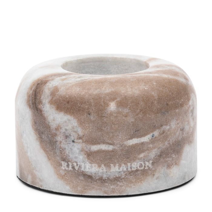 Riviera Maison theelichthouder Naturel - Ferrera Marble - Marmer