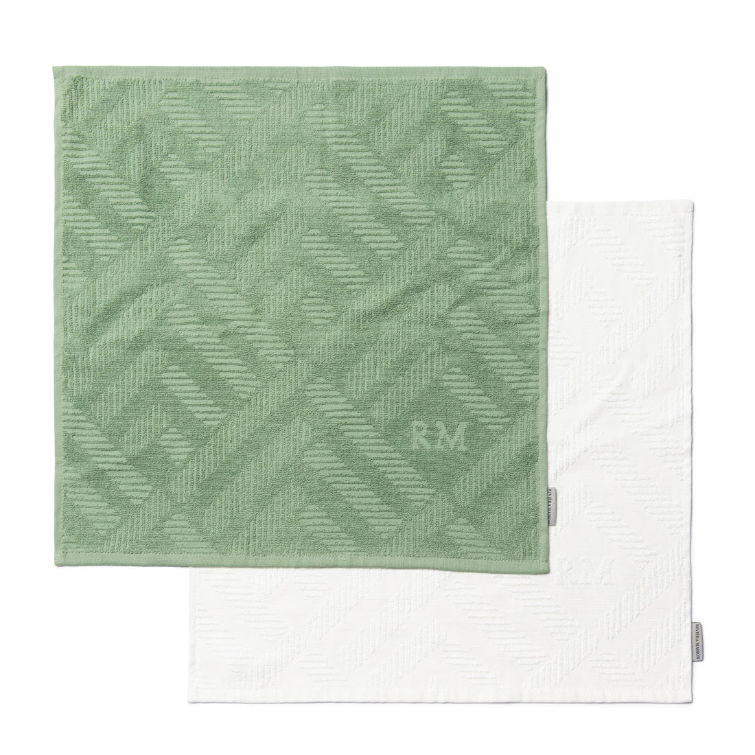 Riviera Maison keukendoeken set Groen - Coconut Groove - Katoen