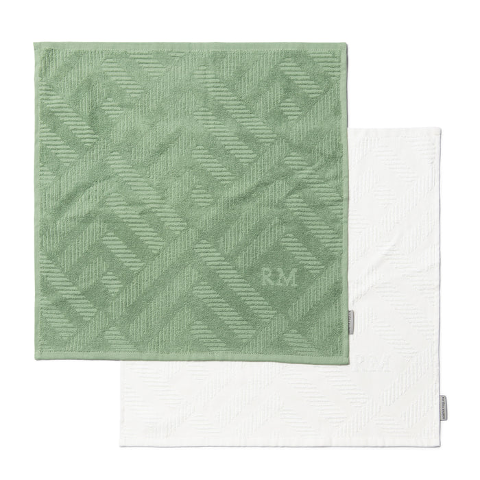 Riviera Maison keukendoeken set Groen - Coconut Groove - Katoen
