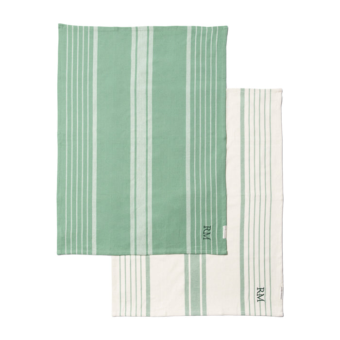 Riviera Maison Theedoeken set Groen - Coconut Groove - Katoen