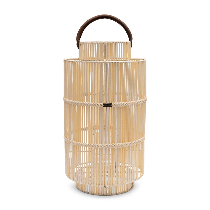Riviera Maison Lantaarn Wit - Bartolome Outdoor - Kunststof, glas