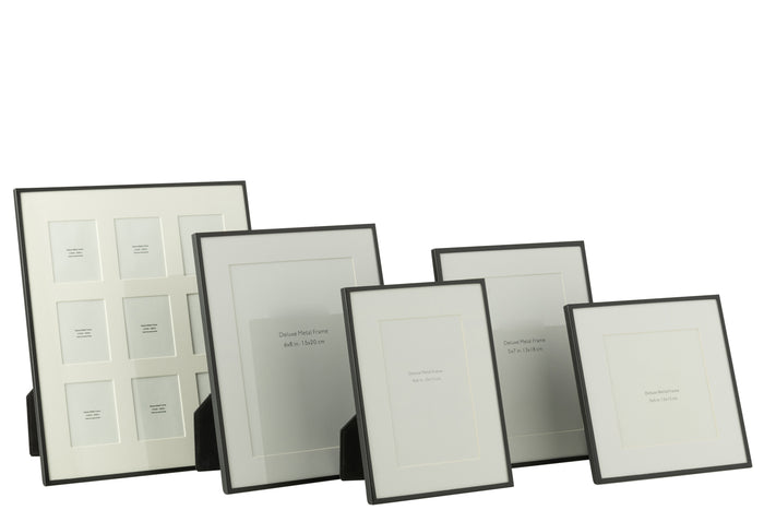 J-Line fotolijst Passe Partout Fijne Boord - metaal - zwart