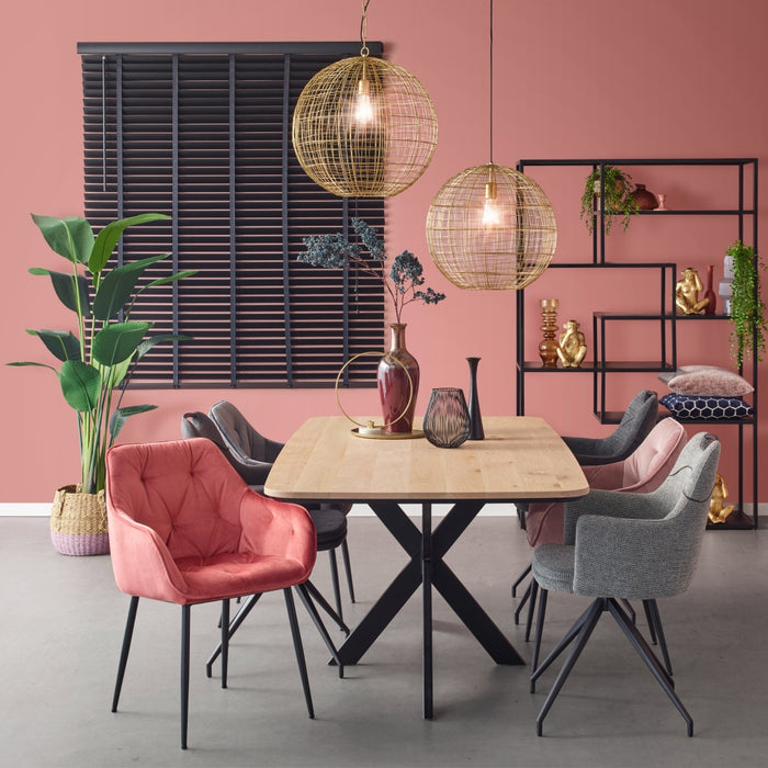 Jaloezie Hout Zwart - Hout - 60x130x5cm (BxHxD)