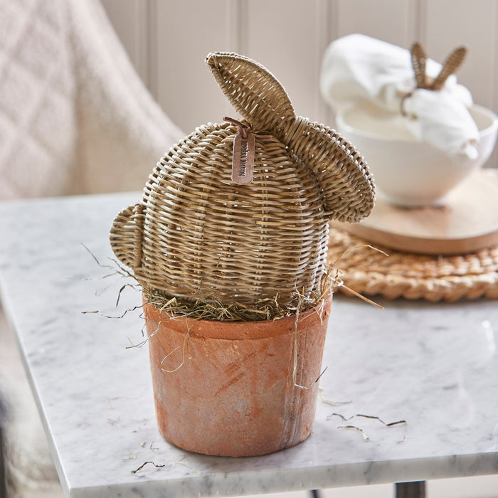 Riviera Maison Paashaas beeld Naturel - Eater Bunny - rotan