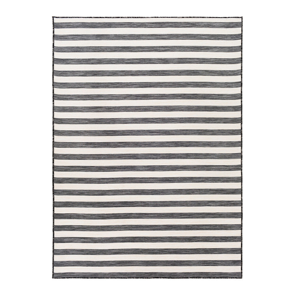 by fonQ Breezy Vloerkleed 160 x 220 cm - Zwart / Ivoor