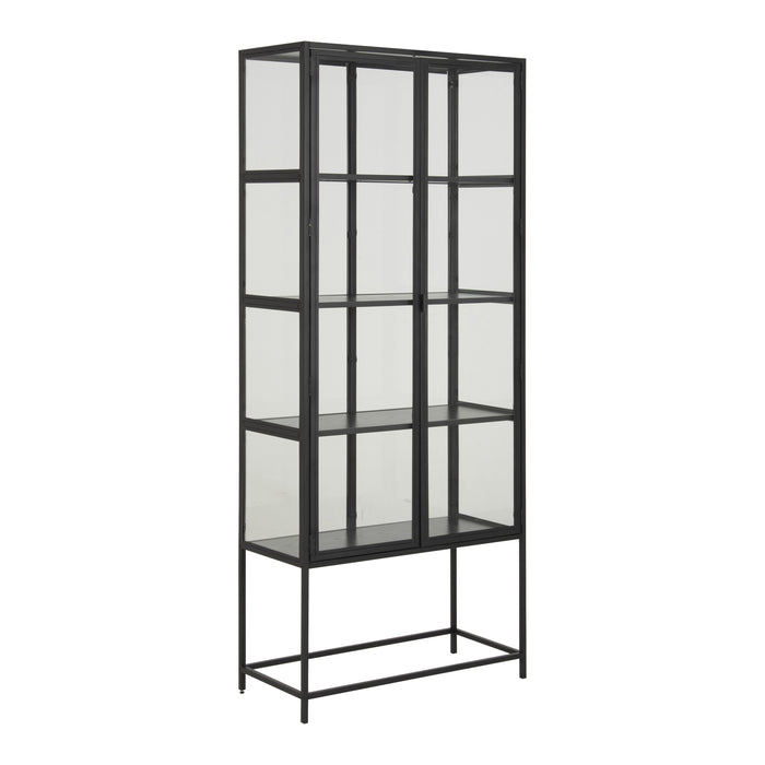 by fonQ  Jaxon Vitrinekast 185,6 x 77 cm - Zwart