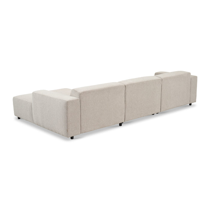 by fonQ Nova Hoekbank met Chaise Longue Rechts - Naturel Melange
