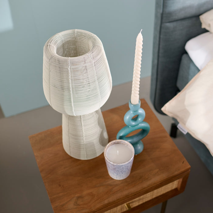 Light & Living Tafellamp Aboso - Wit - Ø18cm