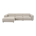 by fonQ Nova Hoekbank met Chaise Longue Links - Naturel Melange