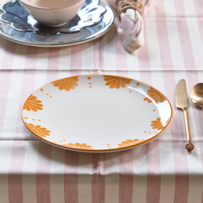 Riviera Maison dinerbord Geel gekleurde print - Menton - Aardewerk