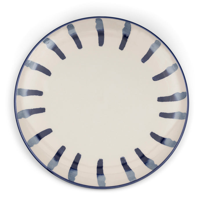 Riviera Maison dinerbord Blauw gekleurde print - Menton - Aardewerk