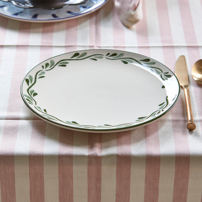 Riviera Maison dinerbord Groen gekleurde print - Menton - Aardewerk