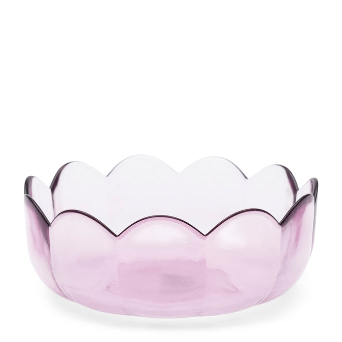 Riviera Maison Serveerschaal Roze - Toulouse - Glas (ØxH) 17x6.5