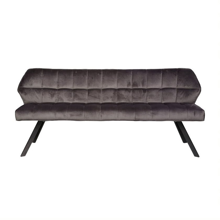 Giga Meubel - Eetkamerbank Velvet Antraciet - 180x59x84cm
