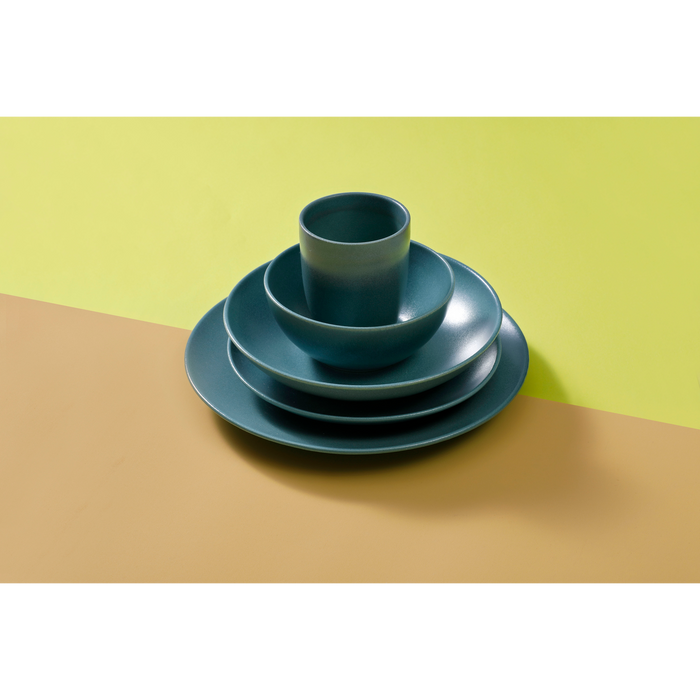 Mammoet Serviesset Spirit Stoneware 6-persoons 24-delig Groen