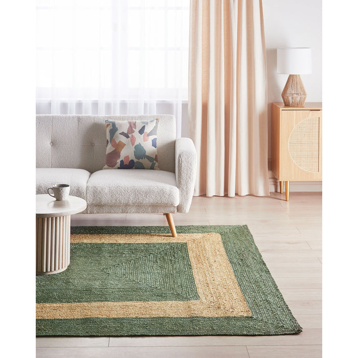Beliani - KARAKUYU - Vloerkleed - Groen - 200 x 300 cm - Jute