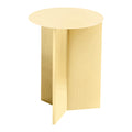 HAY Slit Table Round Bijzettafel Ø 35 cm - Pastel Geel