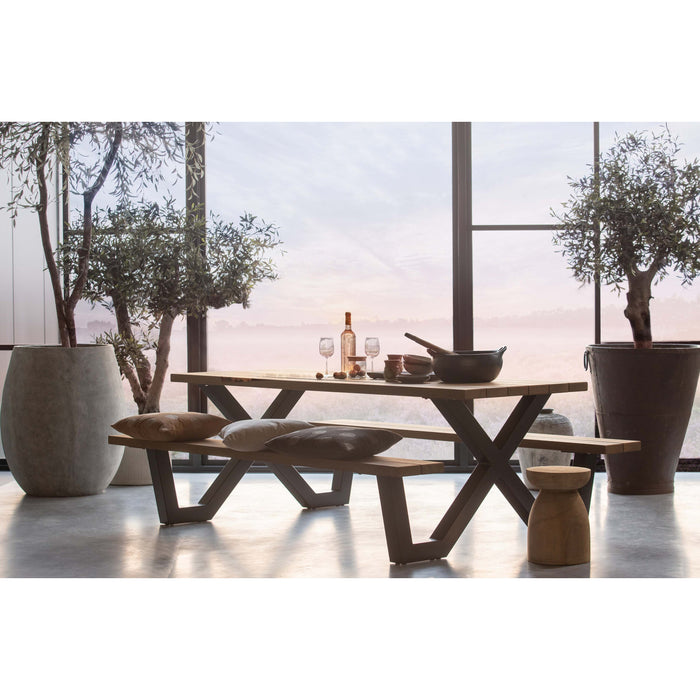WOOOD X-Poot Picknick Buiten Tablo - Metaal - Zwart - 70x142x13