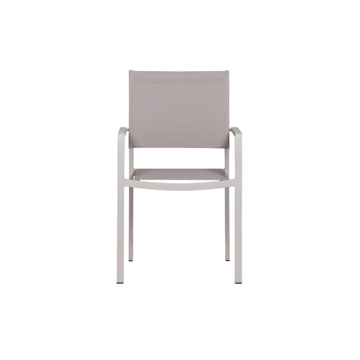 WOOOD Fowl Tuinstoel - Aluminium|Textileen - Zand - Set van 2