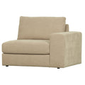 vtwonen Family 1-Zits Bank Element Met Arm Rechts - Polyester - Zand