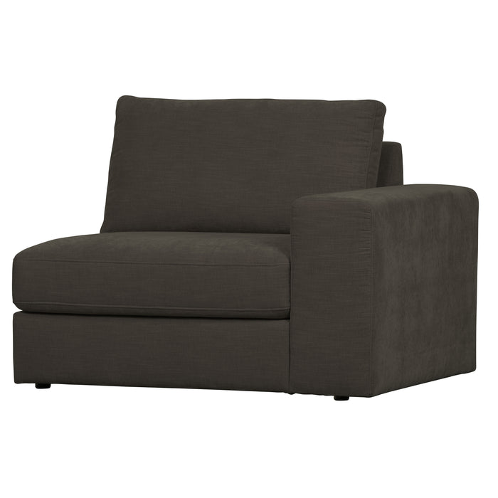 vtwonen Family 1-Zits Bank Element Arm Rechts - Polyester - Antraciet