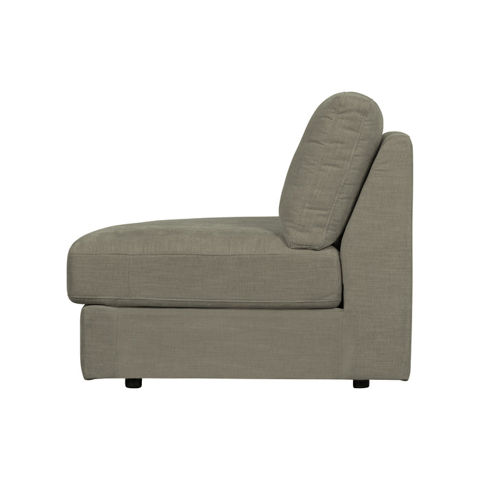 vtwonen Family 1-Zits Bank Element Ronde Hoek Links - Polyester -Grijs