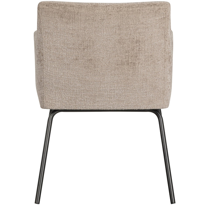 WOOOD Kam Eetkamerstoelen - Polyester - Zand - Set van 2