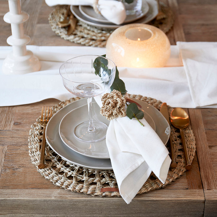 Riviera Maison ontbijtbord Beige - Portofino - Aardewerk (ØxH) 20x2.5