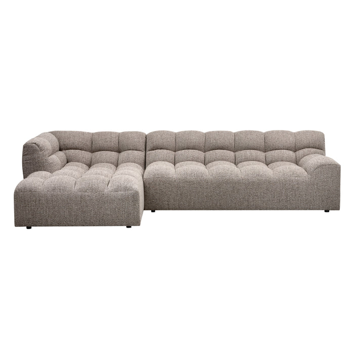 WOOOD Allure Chaise Longue Bank Links - Stof - Klei - 79x324x165