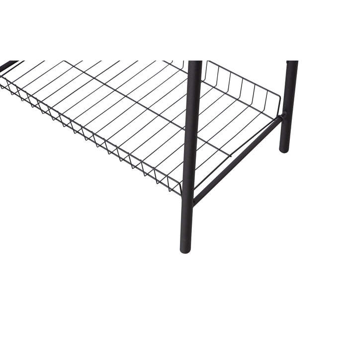 WOOOD Jovi Kledingrek - Metaal - Zwart - 167x70x41