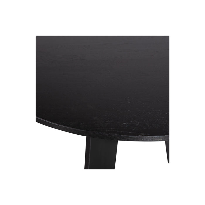 WOOOD Fries Eettafel - Eiken - Blacknight - 75x129x129